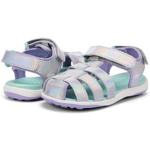 SEE KAI RUN Baby Girl's Paley Ii Sport Sandal - Size 4 / Silver Shimmer